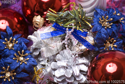 Image of Christmas and New Year decorations 