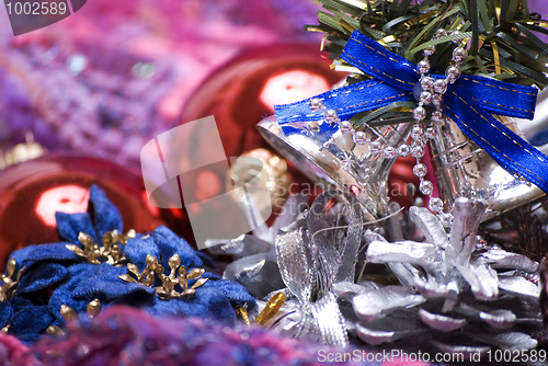 Image of Christmas and New Year decorations  
