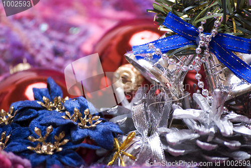 Image of Christmas and New Year decorations 