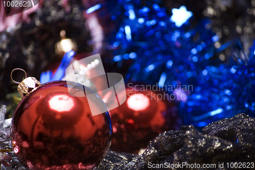 Image of Christmas and New Year decorations  