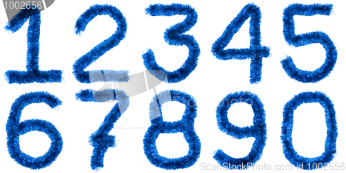 Image of Blue digits