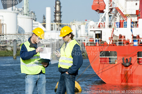 Image of Talking Harbor workers