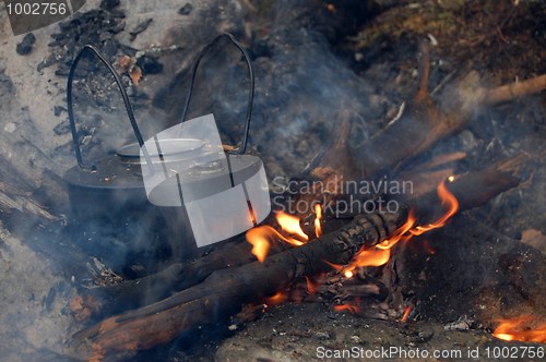 Image of Making coffee in fire