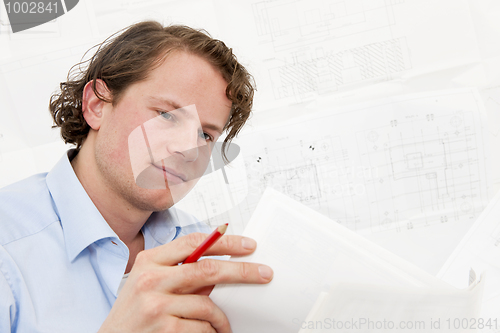 Image of Reviewing technical drawings