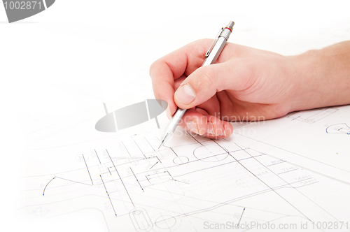 Image of Checking technical drawings