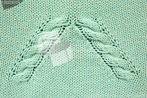 Image of Blue knitted texture