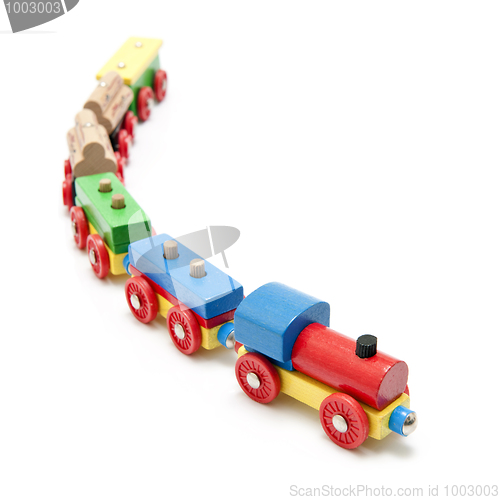 Image of Wooden toy train