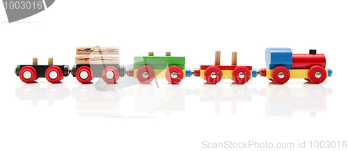 Image of Wooden toy train