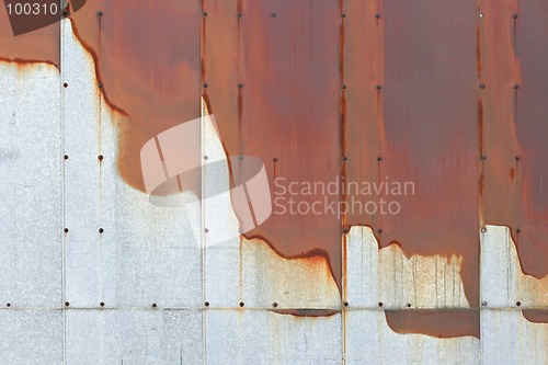 Image of bleeding rust background