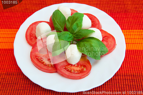 Image of Tomatoes with mozzarella