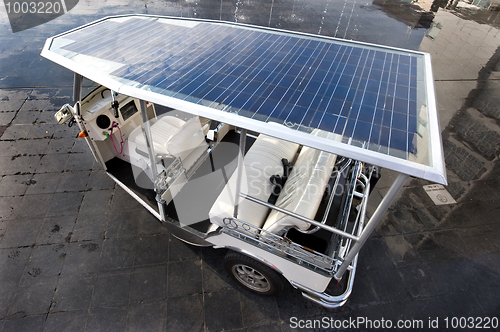 Image of Solar powered tuc tuc