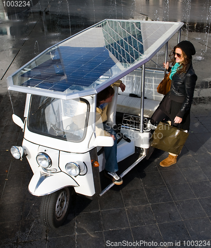 Image of Solar powered tuc tuc