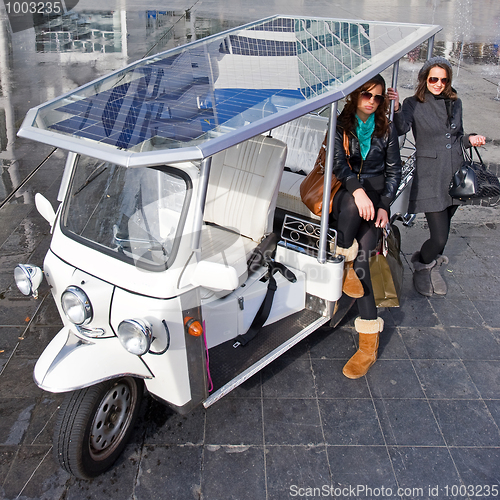 Image of Solar powered tuc tuc