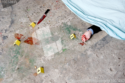 Image of Corpse and evidence
