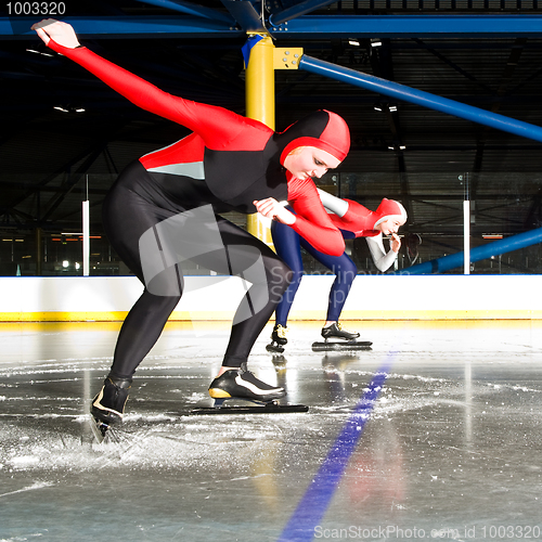 Image of Speed skating match