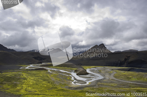 Image of Landmannalaugar river bedding