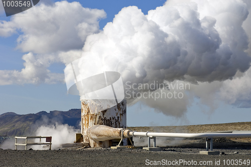 Image of Geothermical hot water supply well