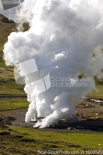 Image of Geothermical hot water supply well