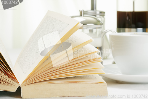 Image of Book and coffee