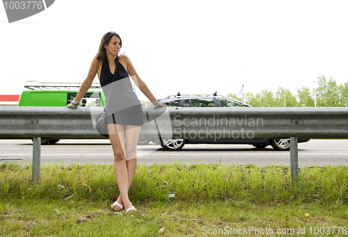 Image of highway woman