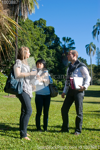 Image of Talking students