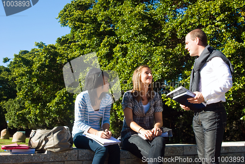 Image of Three university students