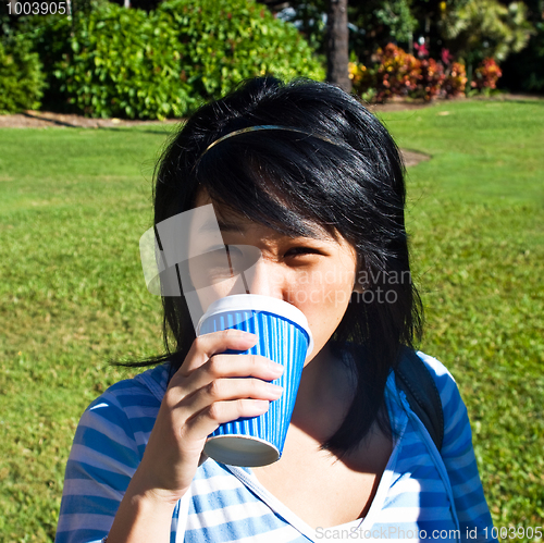 Image of Drinking coffee