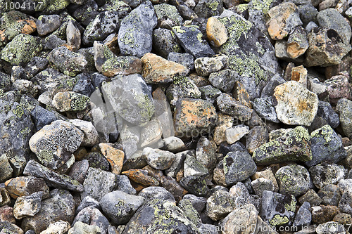 Image of Background of rocky gravel stones 