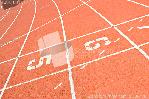 Image of Running track lines