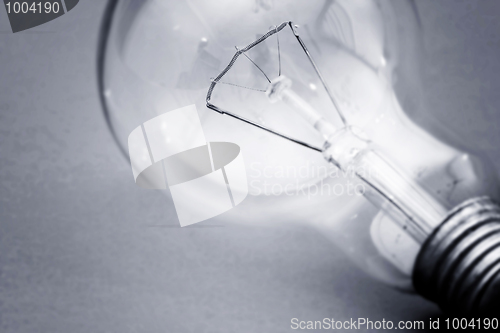 Image of Background with lit lightbulb