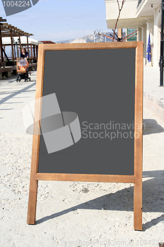 Image of Restaurant menu chalkboard 