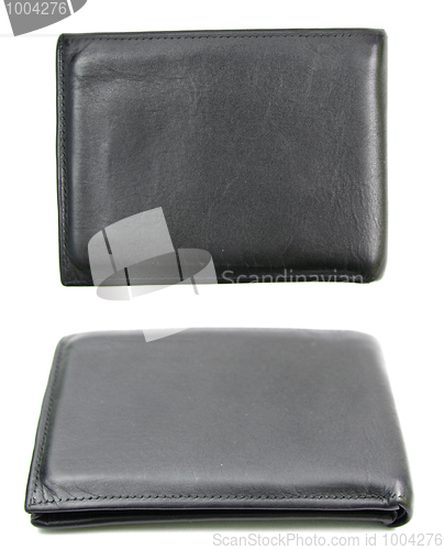 Image of Black leather wallet 