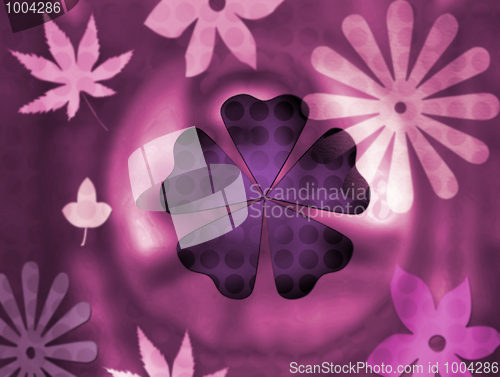 Image of Flowers & Leafs - background