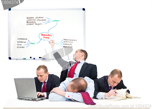 Image of Single person business team