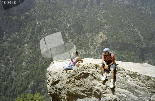 Image of on a rock