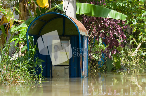 Image of Flooded telephone booth