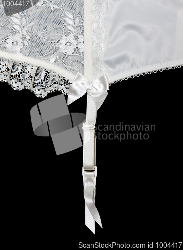 Image of White lace on white background