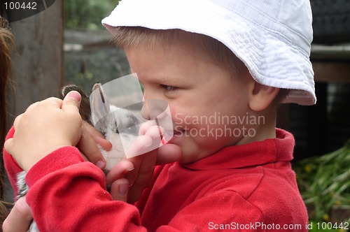 Image of Child and Rabbit