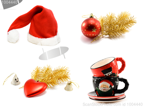 Image of Ð¡ollage hat Santa cristmas embellishment