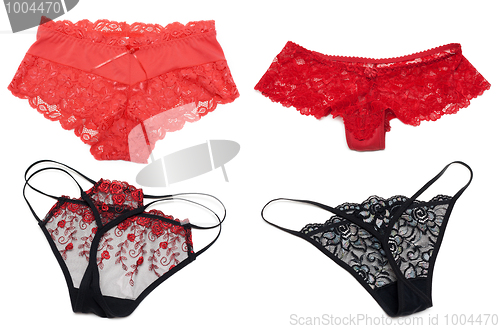 Image of Four feminine panties collage