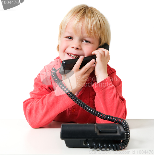 Image of Boy on the phone