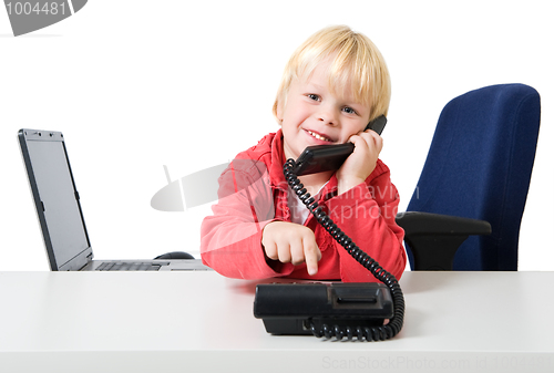 Image of Boy on the phone