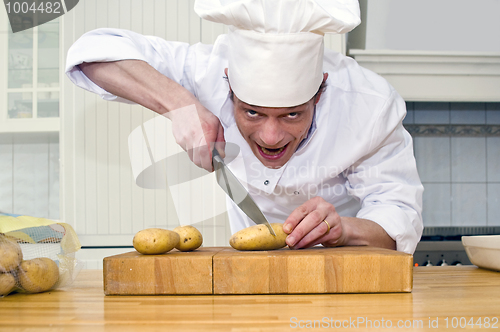 Image of crazed chef