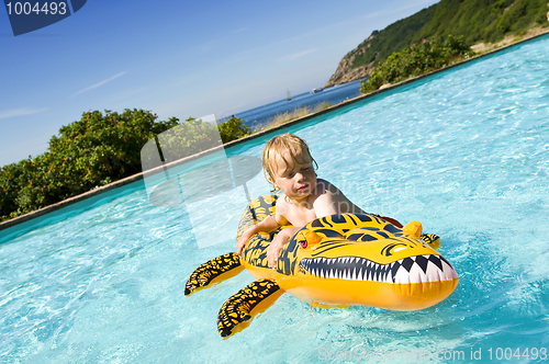 Image of Boy in pool