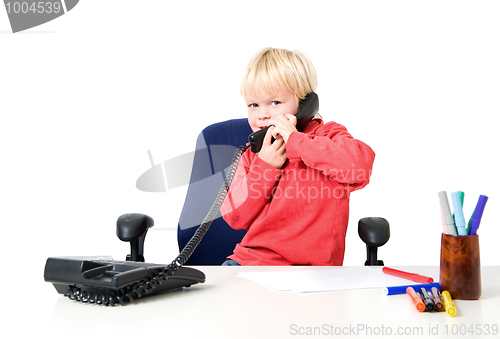 Image of Boy on the phone