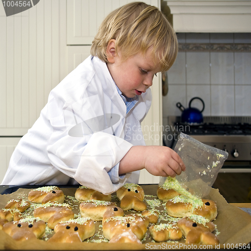 Image of boy cooking