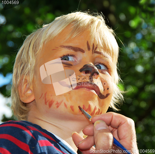 Image of make-up lion