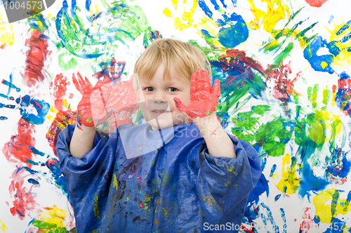 Image of Hands with paint