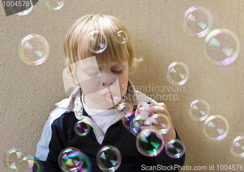 Image of Blowing bubbles