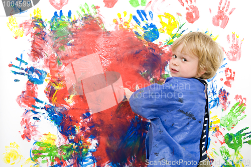 Image of Messing about with finger paint